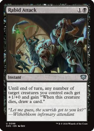 Rabid Attack (SOS-096)  Foil - Secrets of Strixhaven