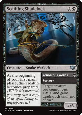 Scathing Shadelock (SOS-098)  Foil - Secrets of Strixhaven