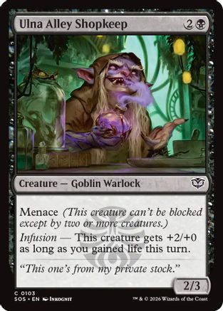 Ulna Alley Shopkeep (SOS-103)  Foil - Secrets of Strixhaven