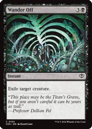 Wander Off (SOS-104)  Foil - Secrets of Strixhaven