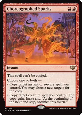 Choreographed Sparks (SOS-111)  Foil - Secrets of Strixhaven