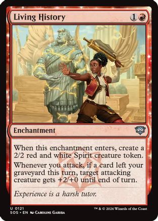 Living History (SOS-121)  Foil - Secrets of Strixhaven