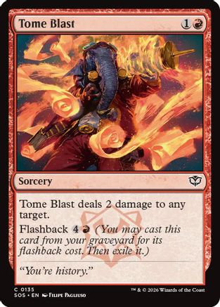 Tome Blast (SOS-135)  - Secrets of Strixhaven