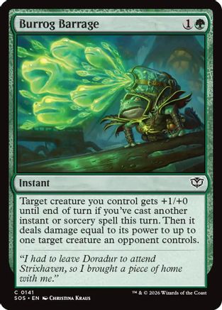 Burrog Barrage (SOS-141)  Foil - Secrets of Strixhaven
