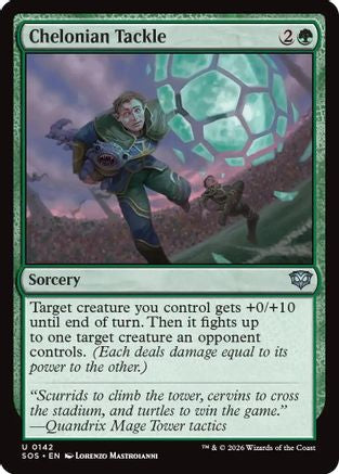 Chelonian Tackle (SOS-142)  Foil - Secrets of Strixhaven