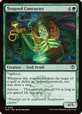 Tenured Concocter (SOS-163)  Foil - Secrets of Strixhaven