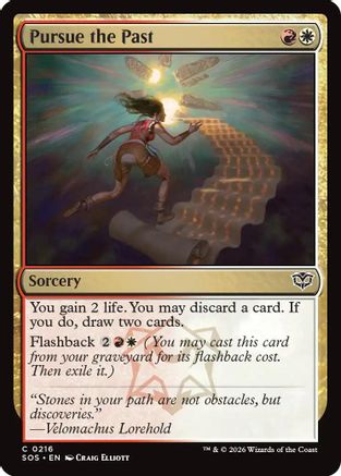 Pursue the Past (SOS-216)  Foil - Secrets of Strixhaven