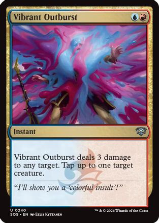 Vibrant Outburst (SOS-240)  - Secrets of Strixhaven