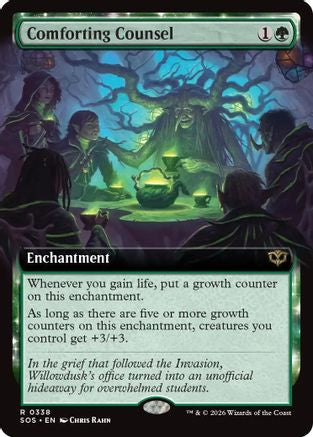 Comforting Counsel (Extended Art) (SOS-338)  - Secrets of Strixhaven