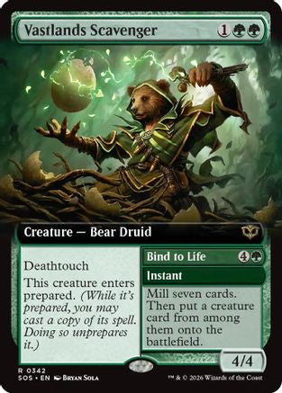 Vastlands Scavenger (Extended Art) (SOS-342)  Foil - Secrets of Strixhaven