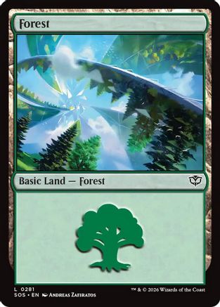Forest (0281) (SOS-281)  Foil - Secrets of Strixhaven