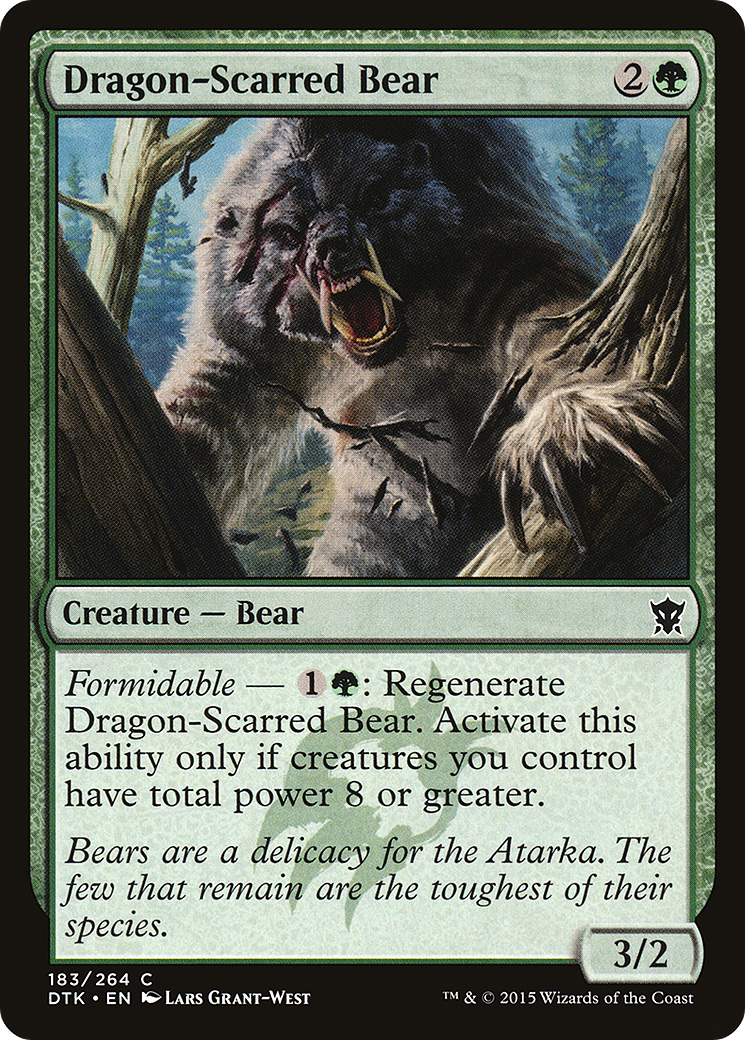 Dragon-Scarred Bear (DTK-183)  Foil - Dragons of Tarkir