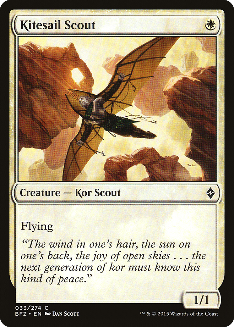 Kitesail Scout (BFZ-033)  - Battle for Zendikar