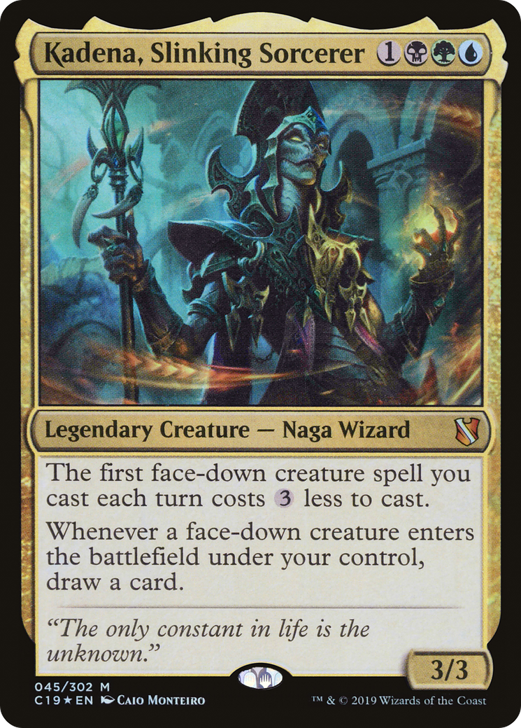 Kadena, Slinking Sorcerer (C19-045)  Foil - Commander 2019
