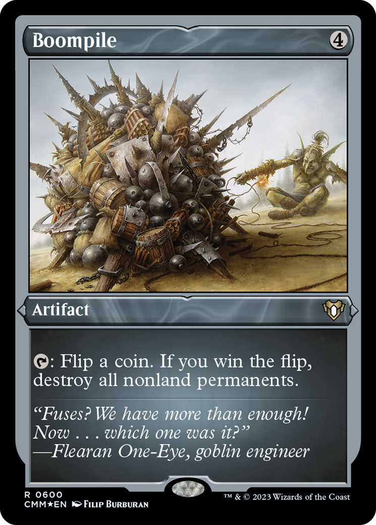 Boompile (CMM-600)  Etched Foil - Commander Masters
