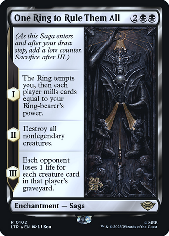 One Ring to Rule Them All (PRE-102)  Foil - Tales of Middle-earth Promos