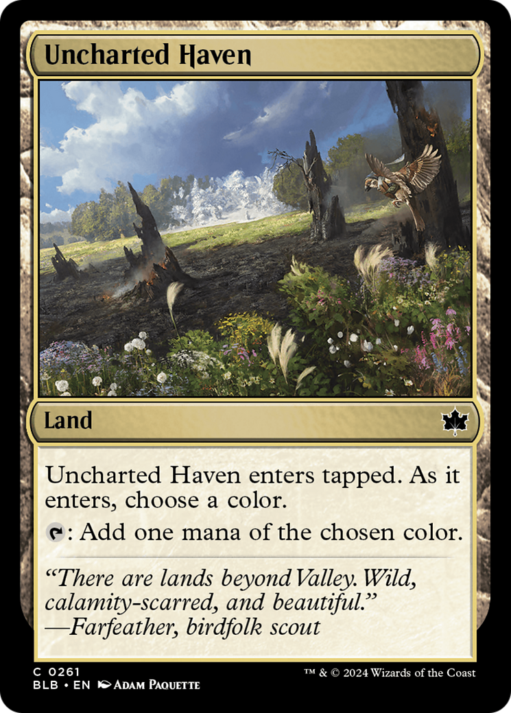Uncharted Haven (BLB-261)  Foil - Bloomburrow