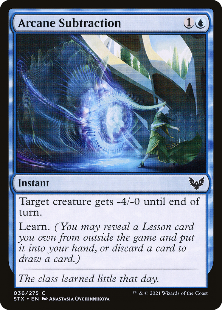 Arcane Subtraction (STX-036)  - Strixhaven: School of Mages