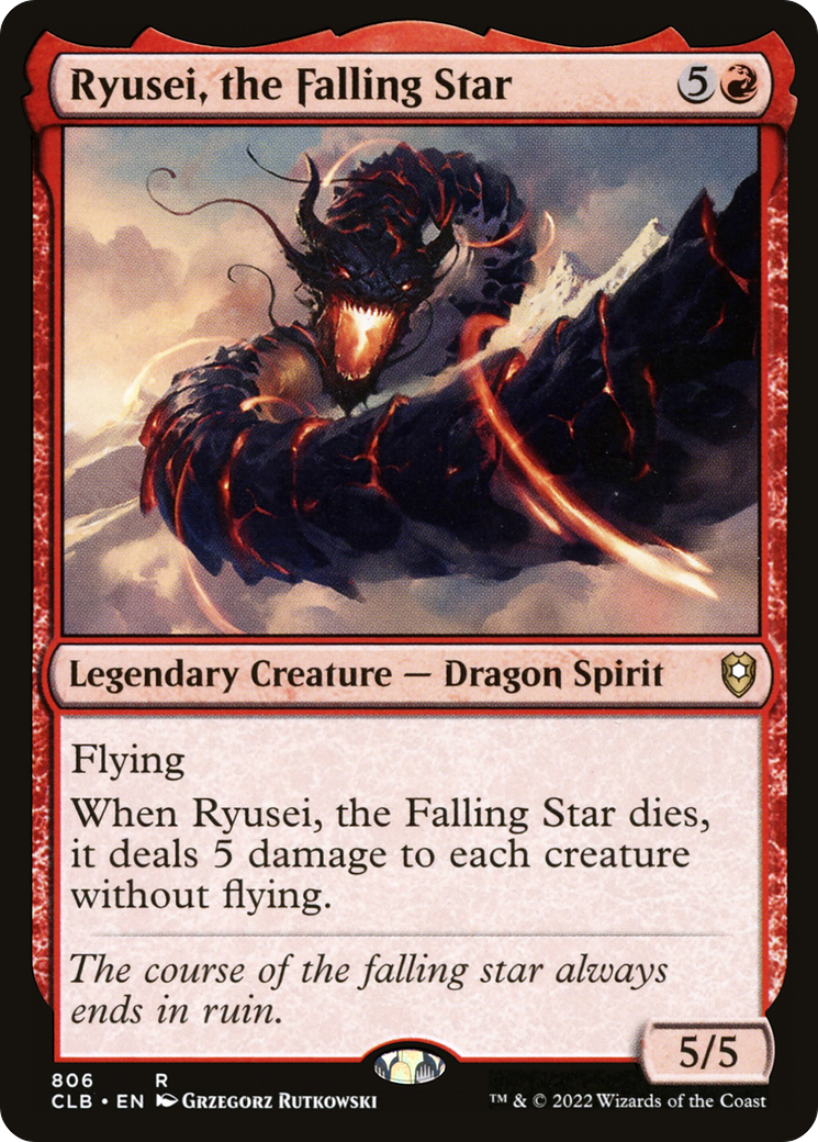 Ryusei, the Falling Star (CLB-806)  - Commander Legends: Battle for Baldur's Gate