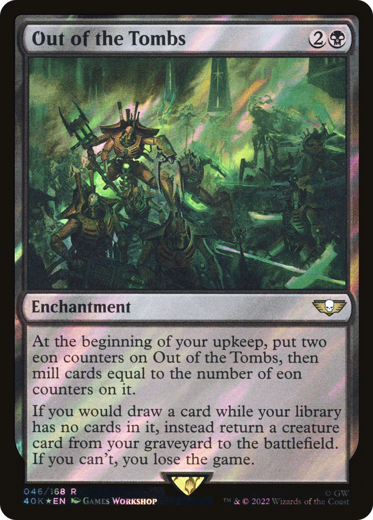 Out of the Tombs (Surge Foil) (40K-046)  Foil - Warhammer 40,000 Commander