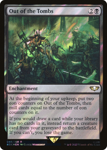Out of the Tombs (Surge Foil) (40K-046)  Foil - Warhammer 40,000 Commander
