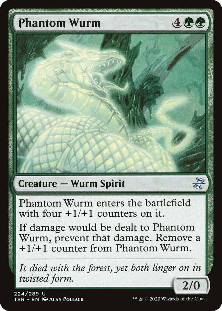 Phantom Wurm (TSR-224)  Foil - Time Spiral Remastered