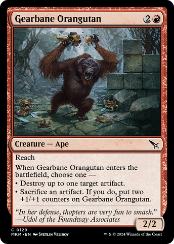 Gearbane Orangutan (MKM-129)  Foil - Murders at Karlov Manor