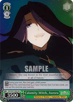 Calamity Witch, Aurora (SR) (EIS/SX07-003S) - The Eminence in Shadow