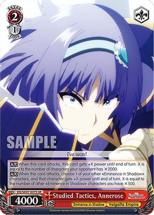 Studied Tactics, Annerose (SR) (EIS/SX07-037S) - The Eminence in Shadow