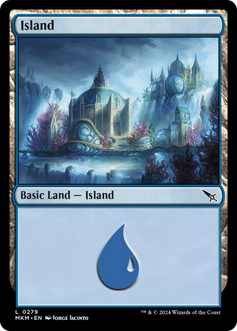 Island (0279) (MKM-279)  Foil - Murders at Karlov Manor