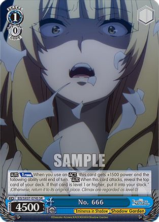 No. 666 (SR) (EIS/SX07-074S) - The Eminence in Shadow