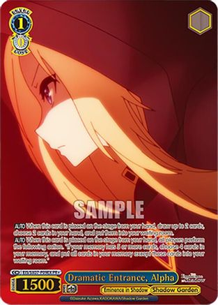 Dramatic Entrance, Alpha (PR+) (EIS/SX07-P09EX+) - The Eminence in Shadow