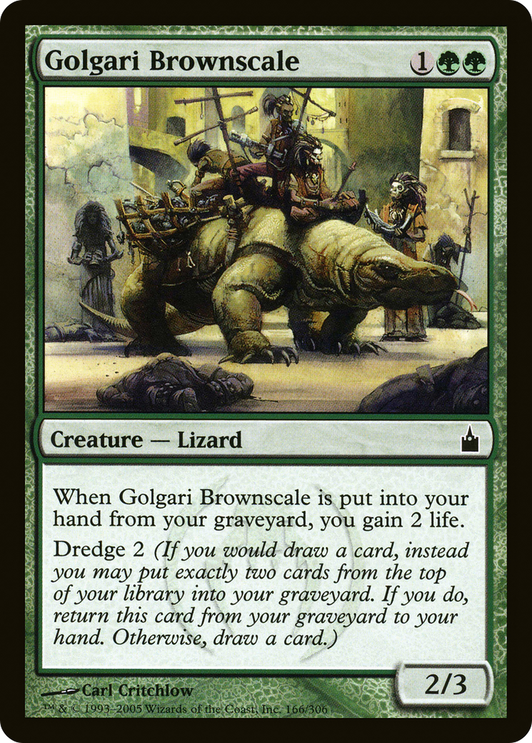 Golgari Brownscale (RAV-166)  Foil - Ravnica: City of Guilds