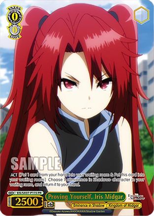 Proving Yourself, Iris Midgar (PR) (Foil) (EIS/SX07-P11S) - The Eminence in Shadow
