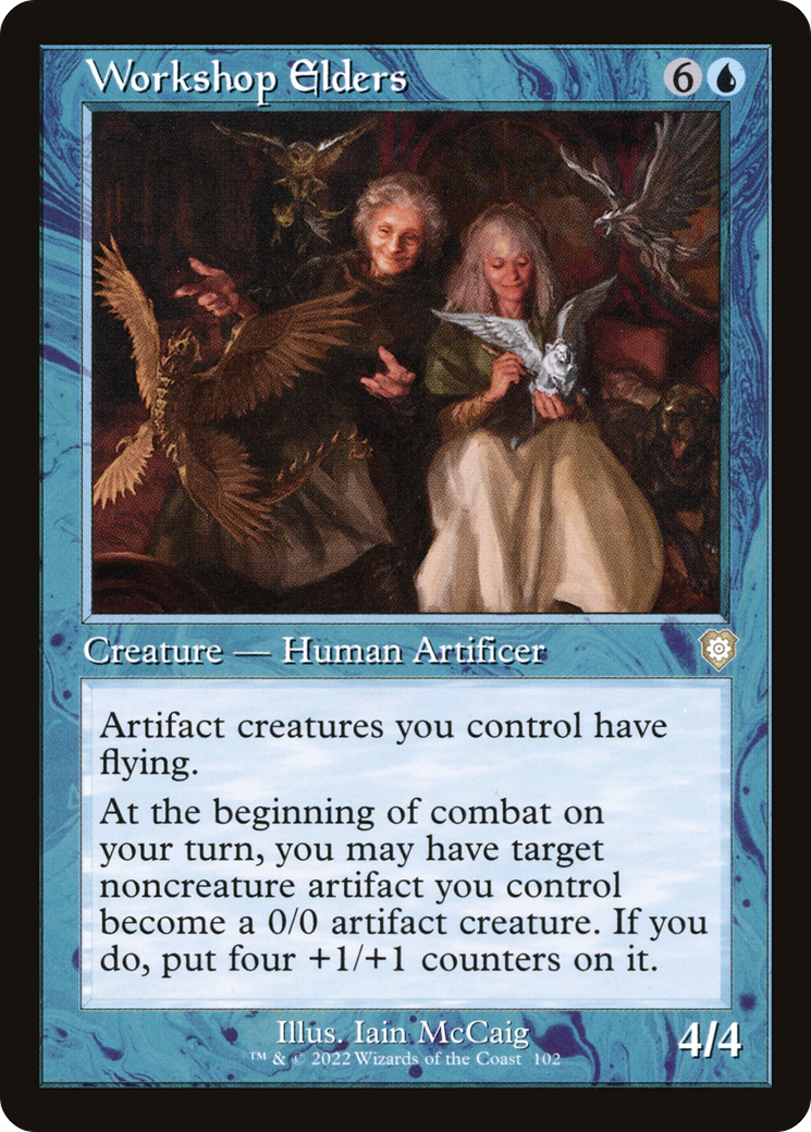 Workshop Elders (Retro Frame) (BRC-102)  - The Brothers' War Commander