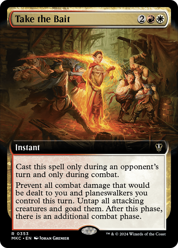 Take the Bait (Extended Art) (MKC-353)  - Murders at Karlov Manor Commander: (Extended Art)