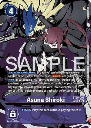 Asuna Shiroki (Rare Pull) (BT25-092) - Dual Revolution Foil