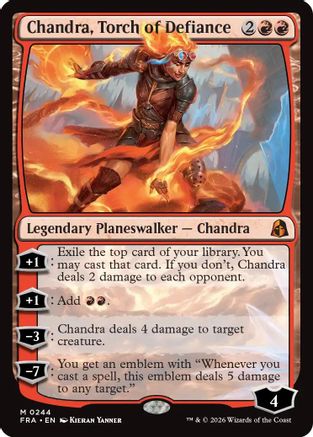 Chandra, Torch of Defiance (-244)  Foil - Reality Fracture