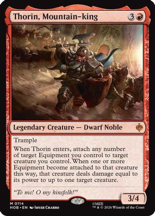 Thorin, Mountain-king (HOB-114)  Foil - The Hobbit