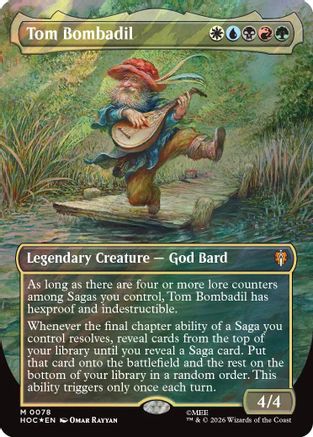 Tom Bombadil (Borderless) (Surge Foil) (HOB-078)  Foil - The Hobbit