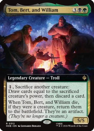 Tom, Bert, and William (Extended Art) (HOB-312)  Foil - The Hobbit