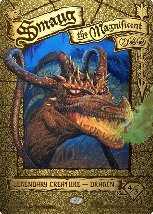 Smaug the Magnificent (Borderless) (HOB-249)  Foil - The Hobbit