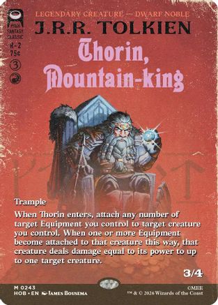 Thorin, Mountain-king (Borderless) (HOB-243)  Foil - The Hobbit