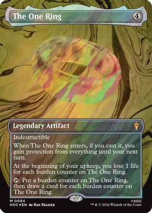 The One Ring (Borderless) (Surge Foil) (HOB-084)  Foil - The Hobbit