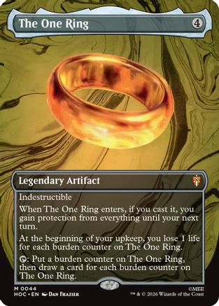 The One Ring (Borderless) (HOB-044)  Foil - The Hobbit