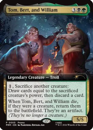 Tom, Bert, and William (Extended Art) (PRM-005)  Foil - Promo Pack: The Hobbit