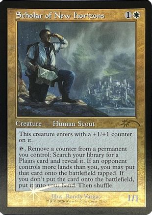 Scholar of New Horizons (Retro Frame) (SLD-7143)  Foil - Secret Lair Drop Series