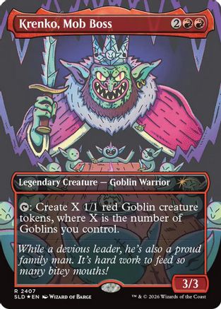 Krenko, Mob Boss (SLD-2407)  Foil - Secret Lair Drop Series