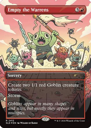 Empty the Warrens (SLD-2412)  Foil - Secret Lair Drop Series