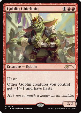 Goblin Chieftain (2424) (SLD-2424)  - Secret Lair Drop Series